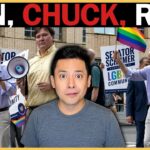 Pride Crowd Viciously Turns On Chuck Schumer Chuck Schumer BOOED at NYC Pride as Democrat Civil War EXPLODES!