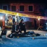 Organized Crime Doesn’t Look Like It Used To Police and forensic team investigating a crime scene in a dark alley