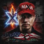 Musk Lights Fuse Under Britain’s Right Digital portrait of a man wearing a red cap with a logo