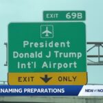 Florida Power Move: Airport Renamed For Trump New signs reveal Palm Beach airport's upcoming name change to President Donald J. Trump Internati...