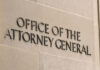 Office of the Attorney General building sign.
