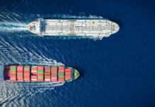 Trump Dangles Tolls At Iran Two cargo ships navigating through the ocean