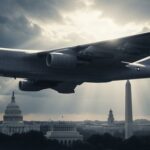 Jaw-Dropping Flyover Stuns The White House Military aircraft flying over Washington D.C. with iconic landmarks in view