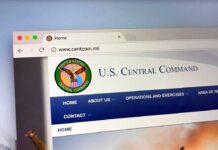 U.S. Central Command website homepage.